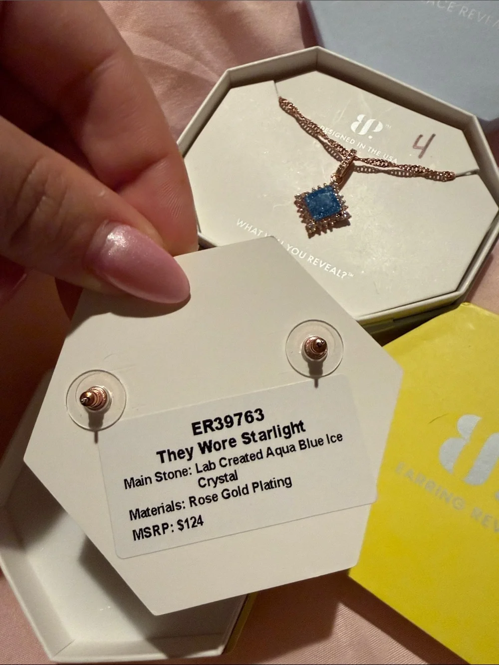 Matching set earrings & necklace